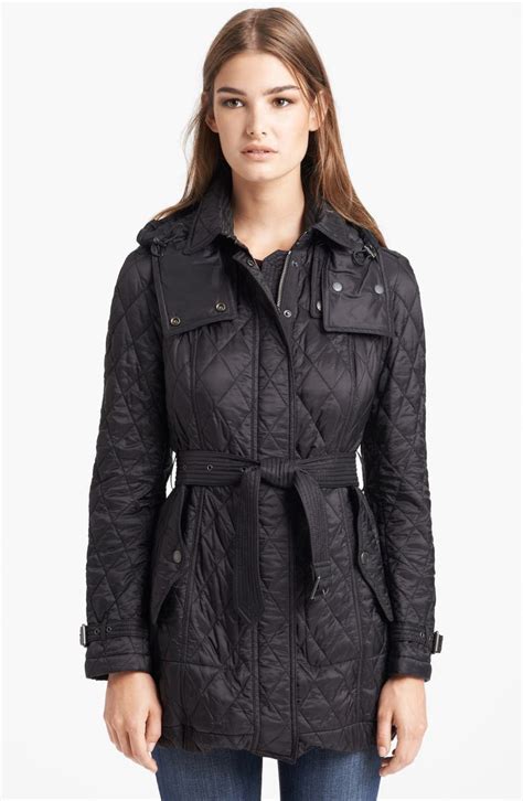 burberry quilted belted jacket|burberry quilted jacket nordstrom.